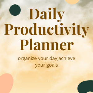 Daily Productivity planner