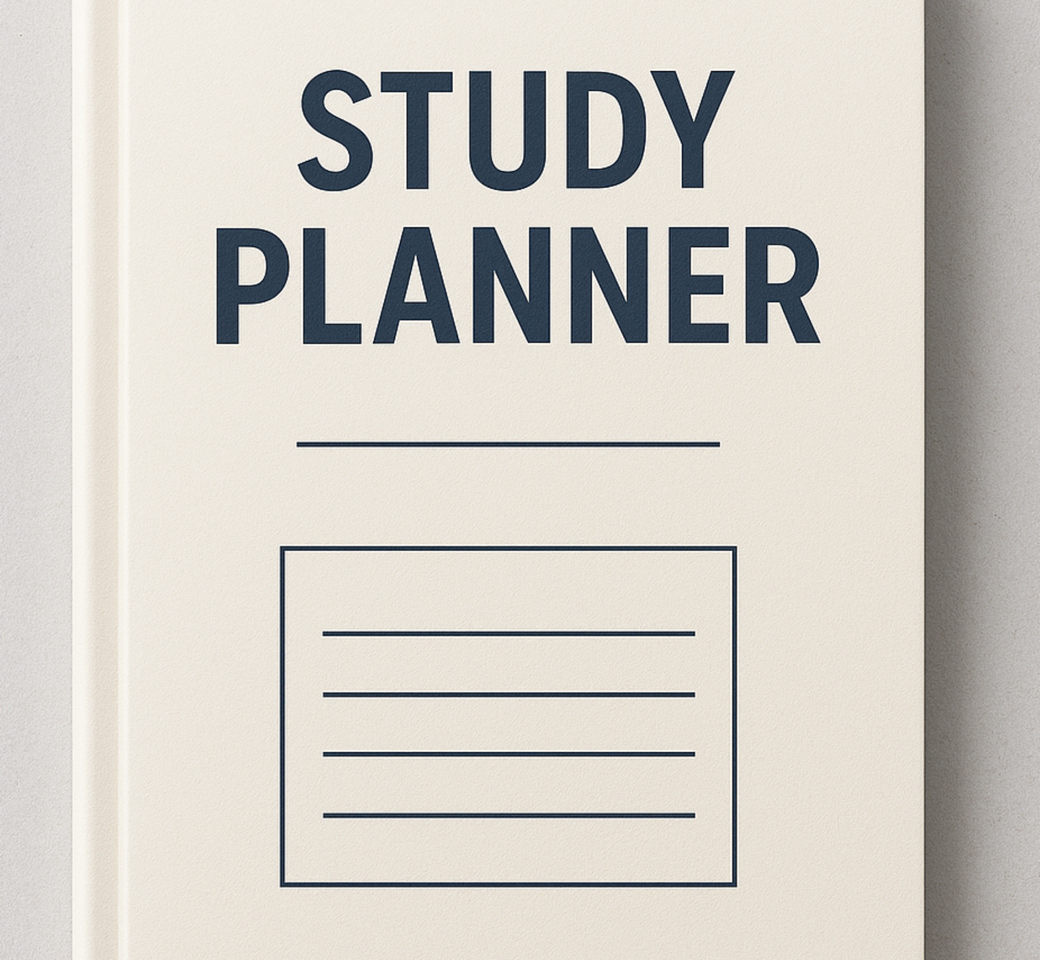 Study Planner Book